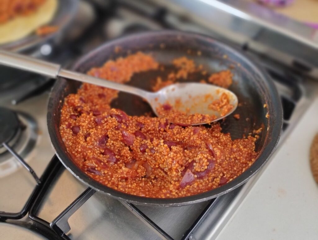 Recette de chili express au quinoa et haricots rouges