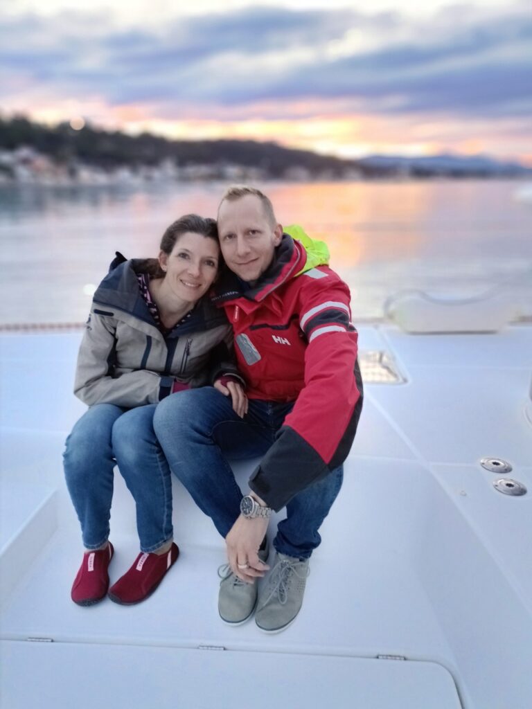 couple devant couché de soleil Grande