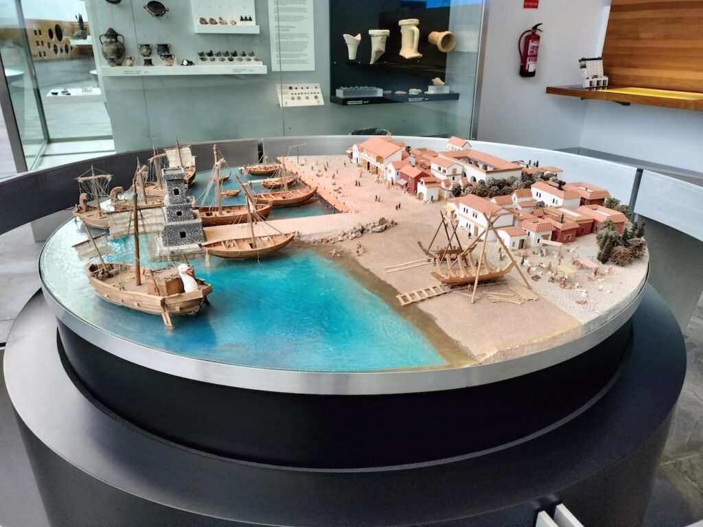 maquette d'un village romain musée archeologique