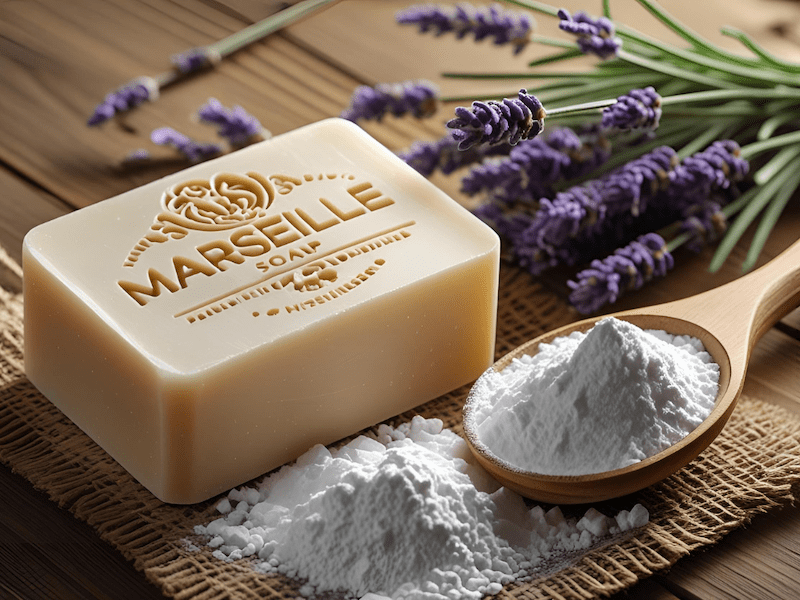 savon avec lavande et bicarbonate de soude