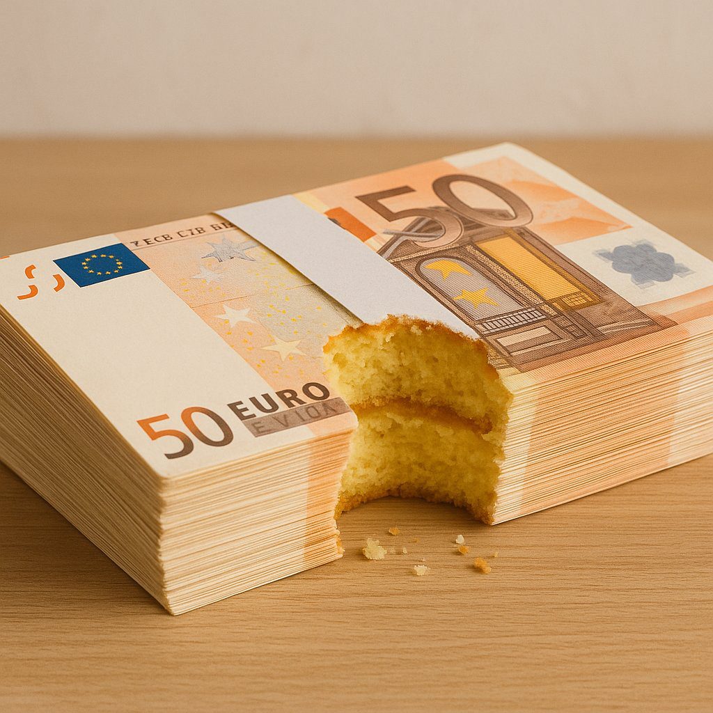 Calculer son budget voyage - liasse de billet croquée