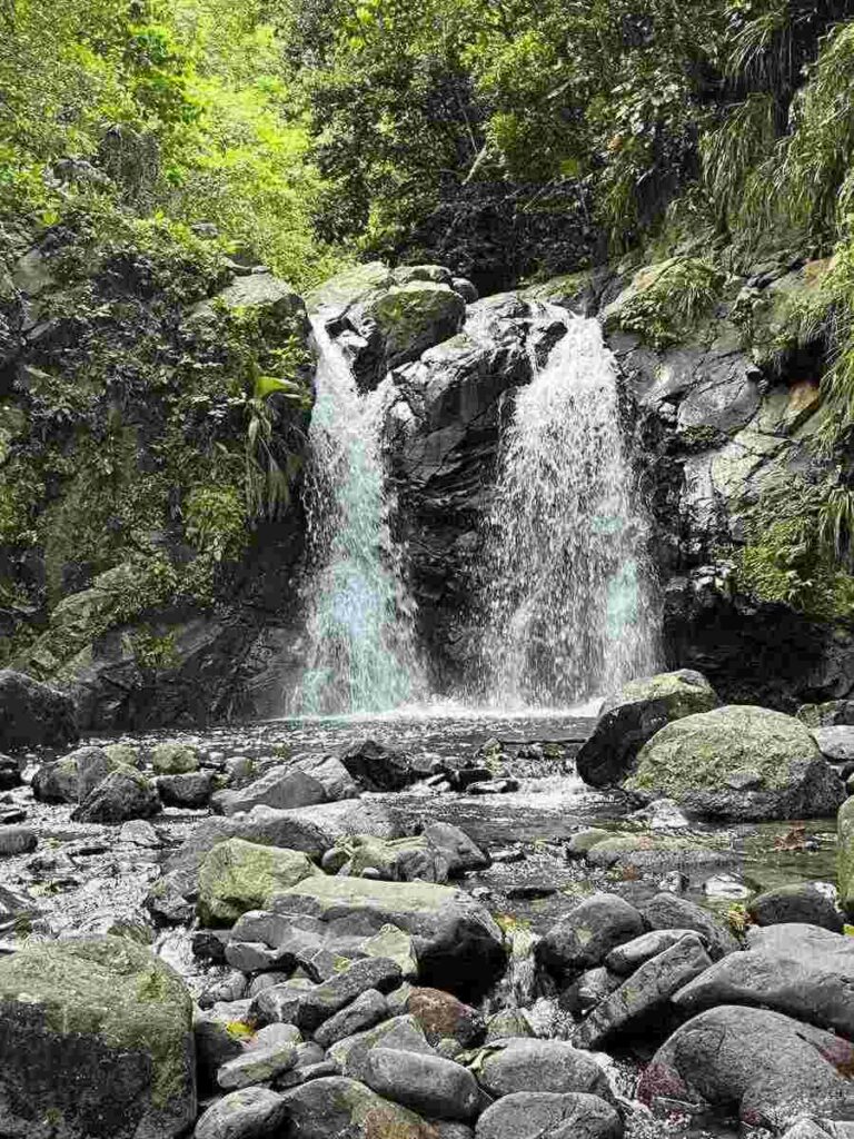 Balade a la cascade Didier en Martinique, d une famille en voyage